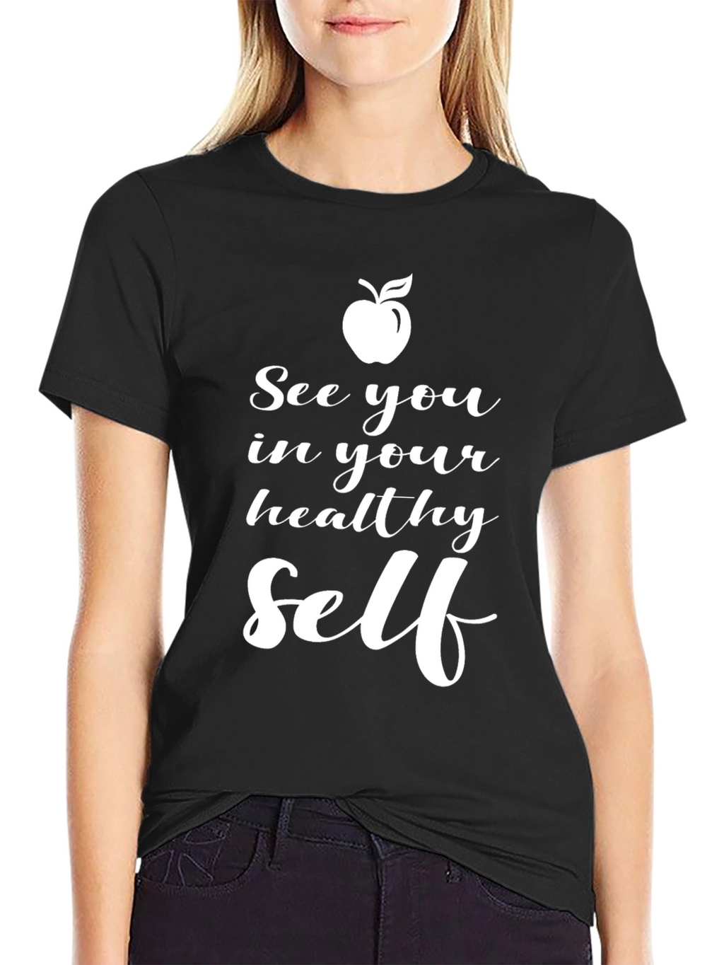 Healthy Self Black T-Shirt