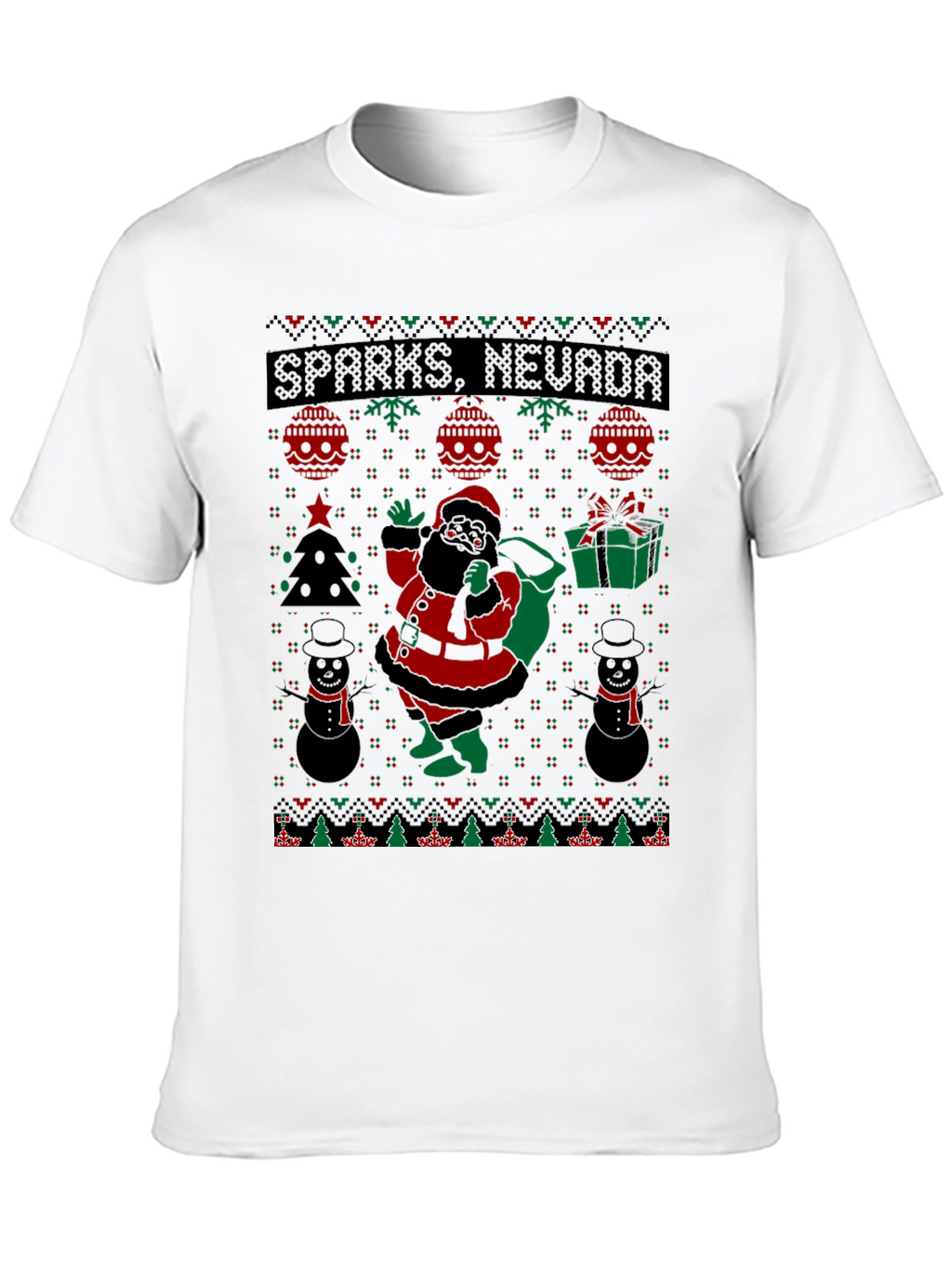 Sparks Nevada Santa Ugly Christmas T-Shirt