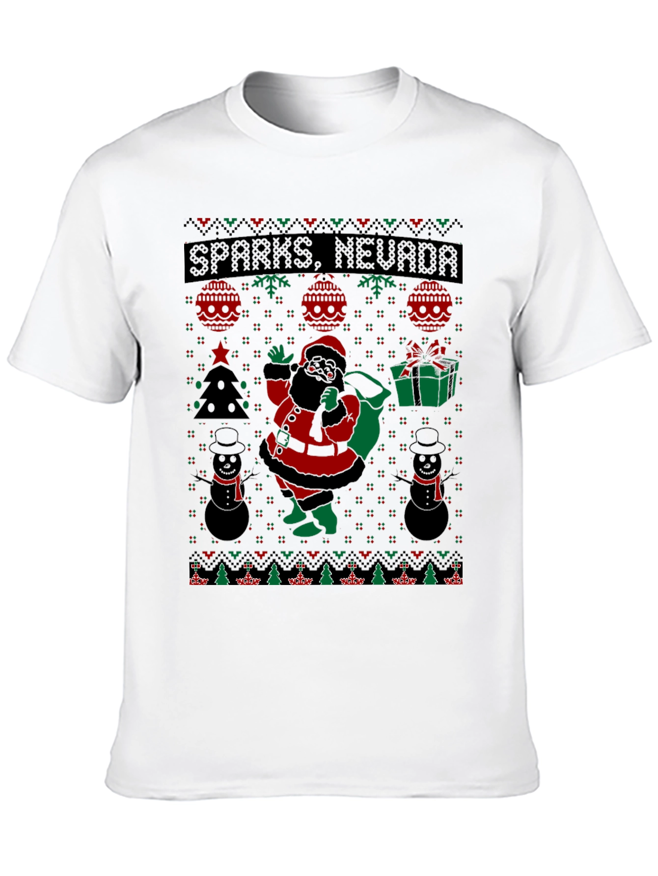 Sparks Nevada Santa Ugly Christmas T-Shirt