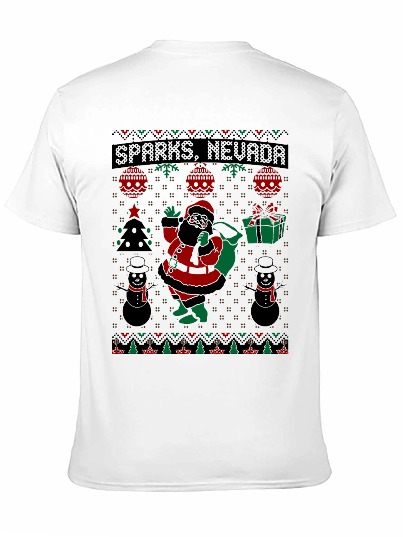 Sparks Nevada Santa Ugly Christmas T-Shirt
