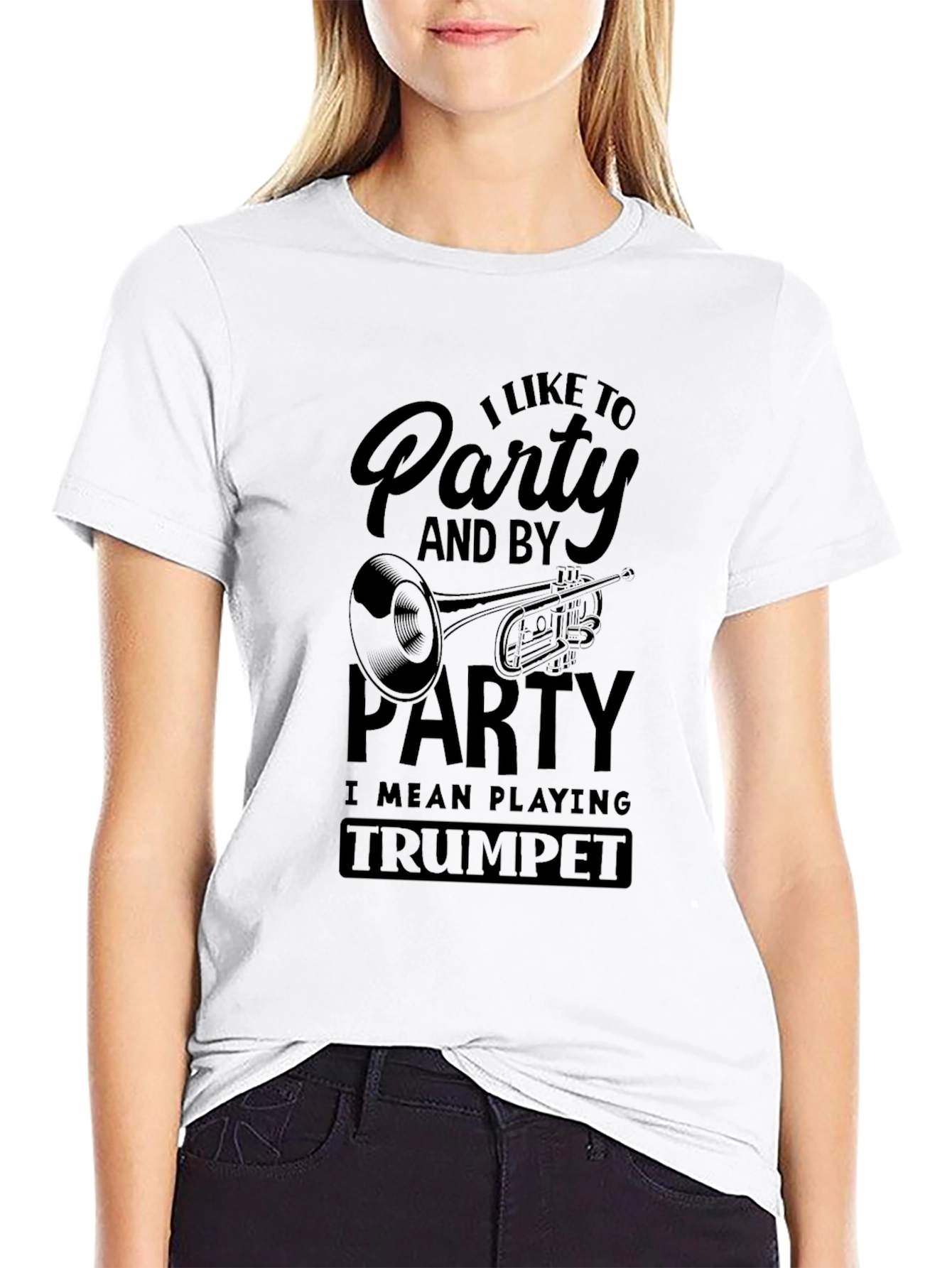 I Like to Party Trumpet T-Shirt Musician Tee