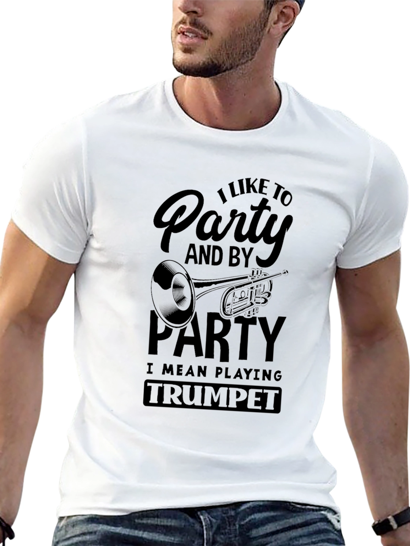 I Like to Party Trumpet T-Shirt Musician Tee