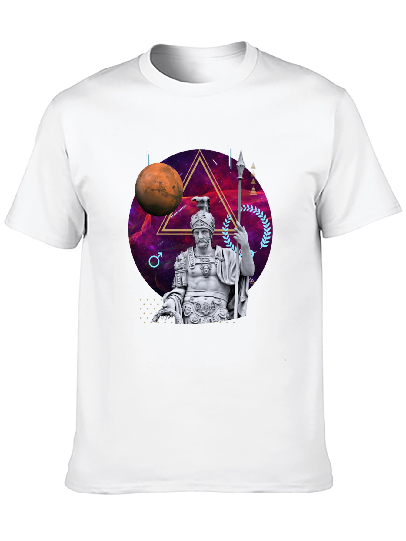 Mars Roman Statue Graphic T-Shirt