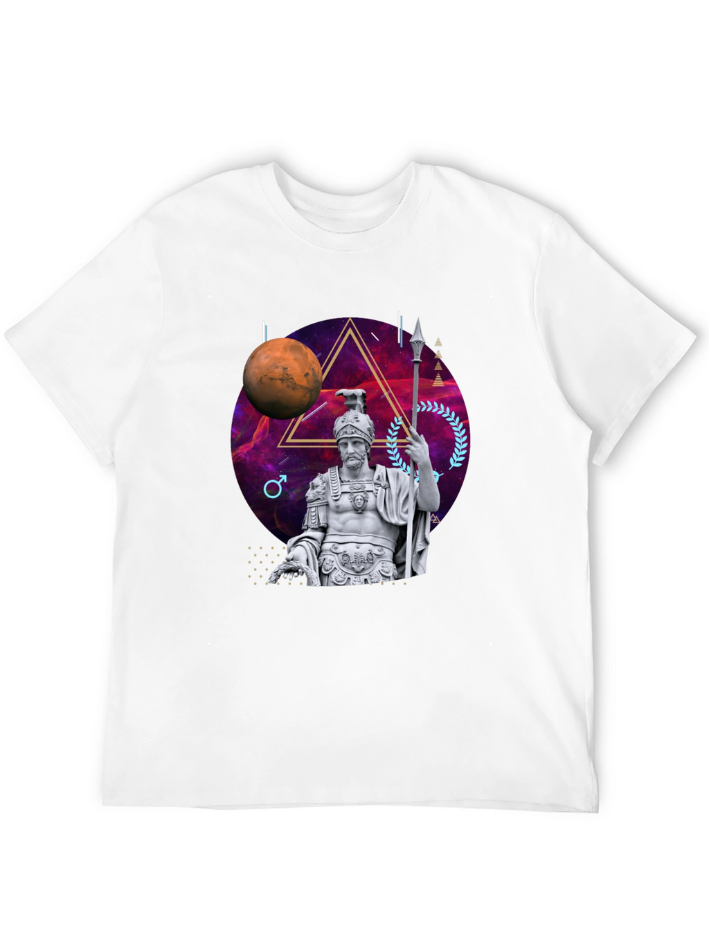 Mars Roman Statue Graphic T-Shirt