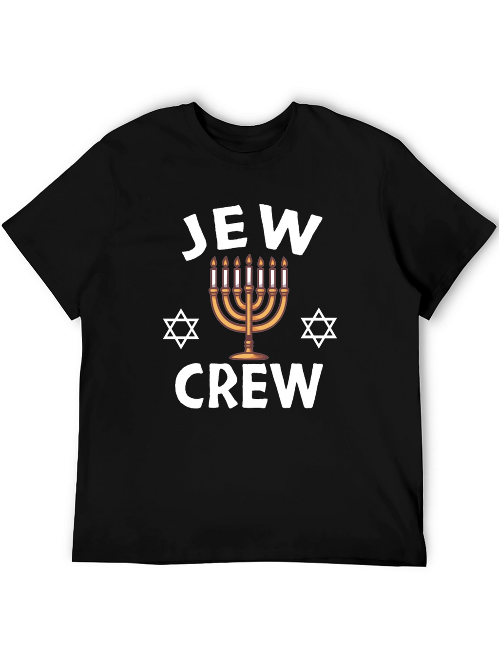 Jew Crew Hanukkah Menorah T-Shirt