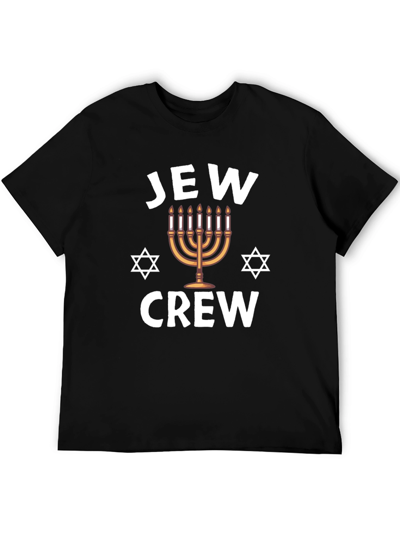 Jew Crew Hanukkah Menorah T-Shirt