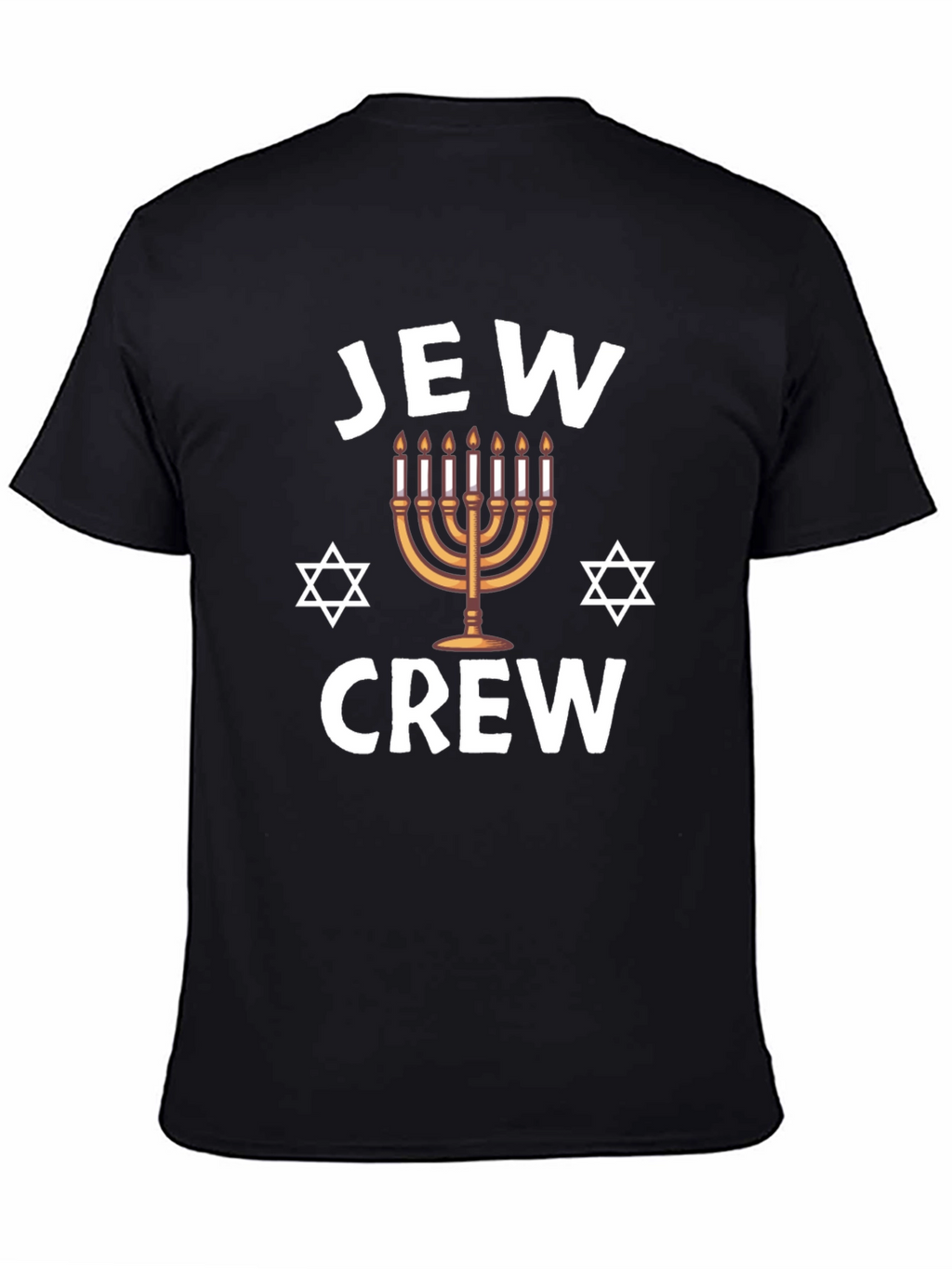 Jew Crew Hanukkah Menorah T-Shirt