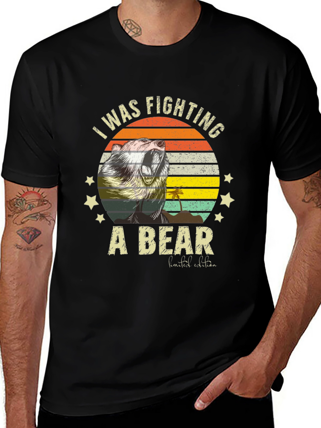 I Was Fighting A Bear T-Shirt