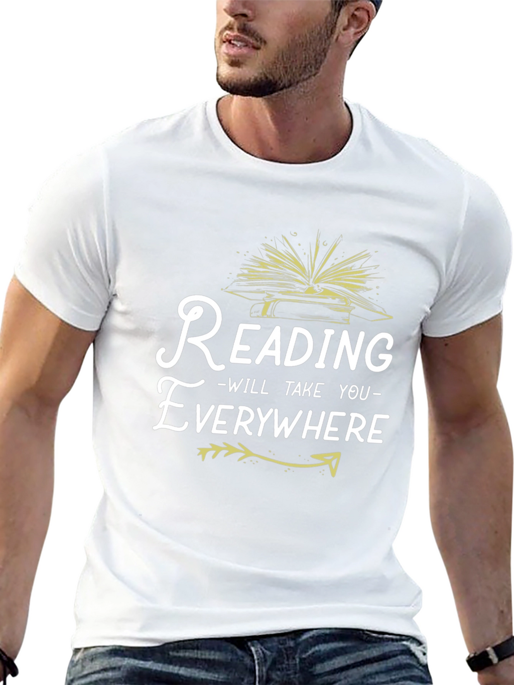 Reading Takes You Everywhere Black T-Shirt