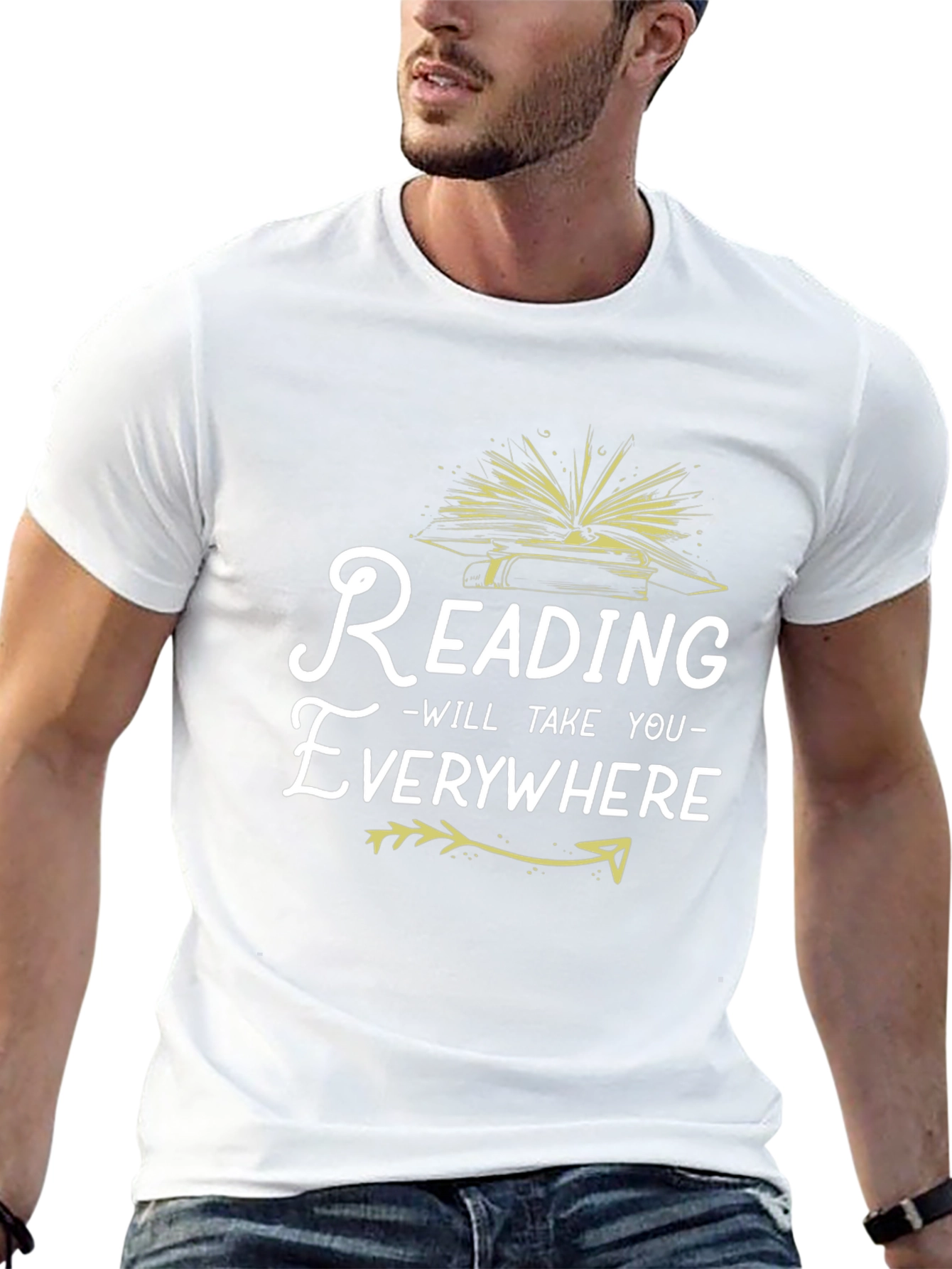 Reading Takes You Everywhere Black T-Shirt