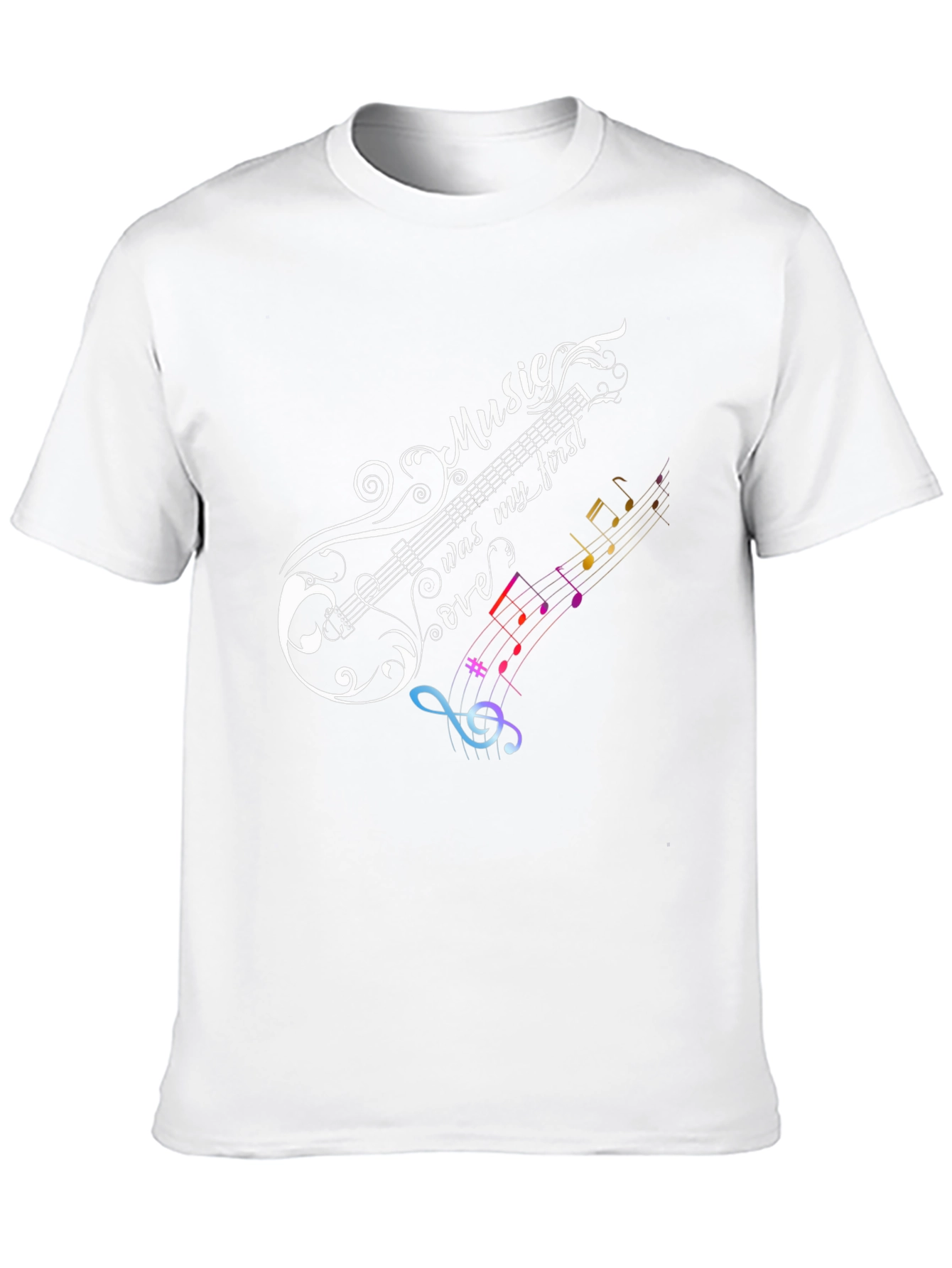 Music Lover Graphic Tee - Black Cotton T-Shirt