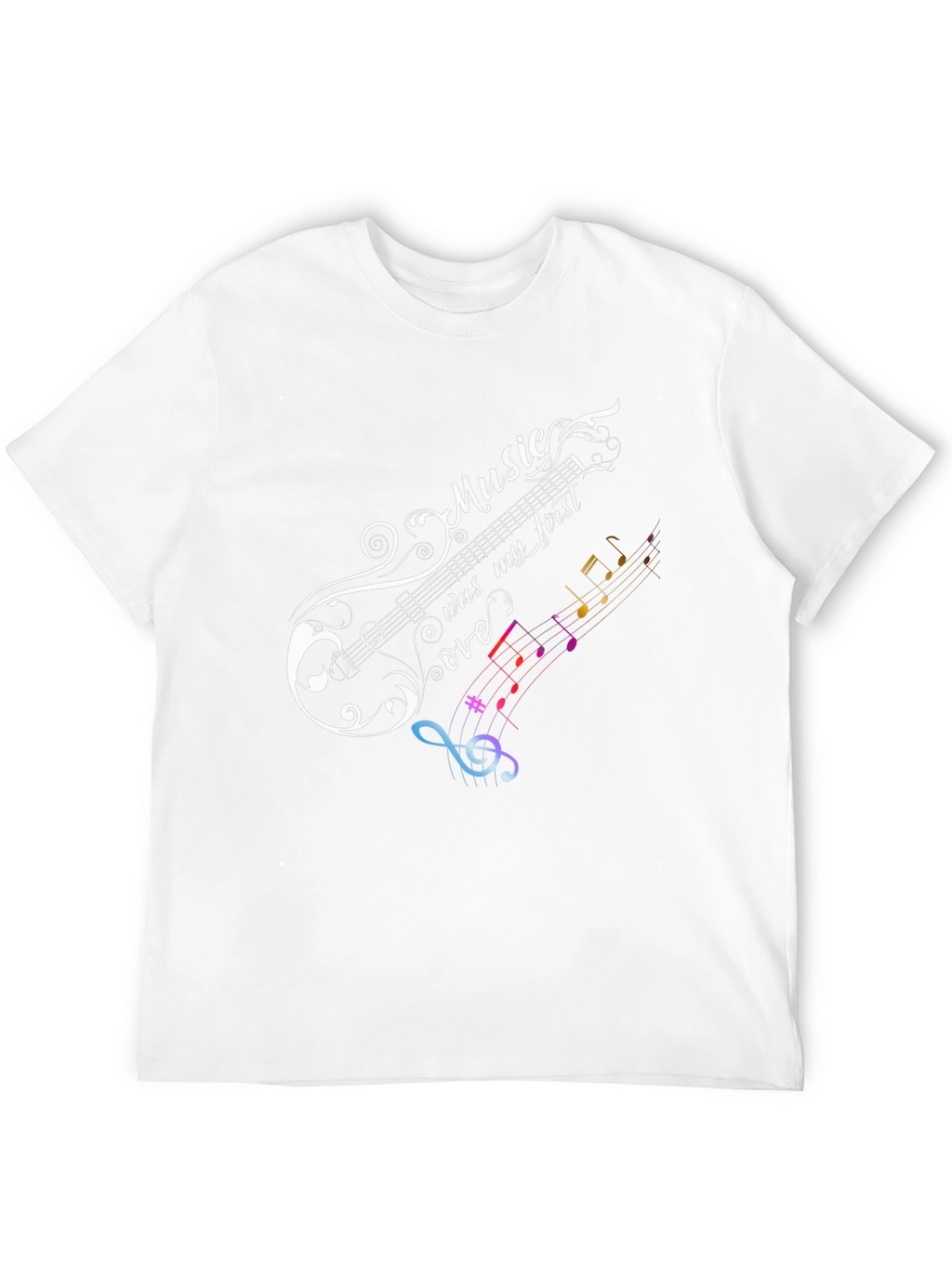 Music Lover Graphic Tee - Black Cotton T-Shirt