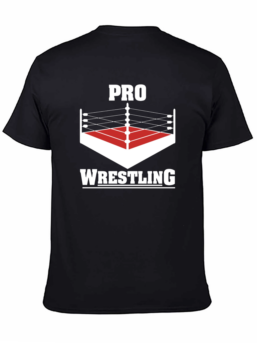 Pro Wrestling Graphic Tee - Black