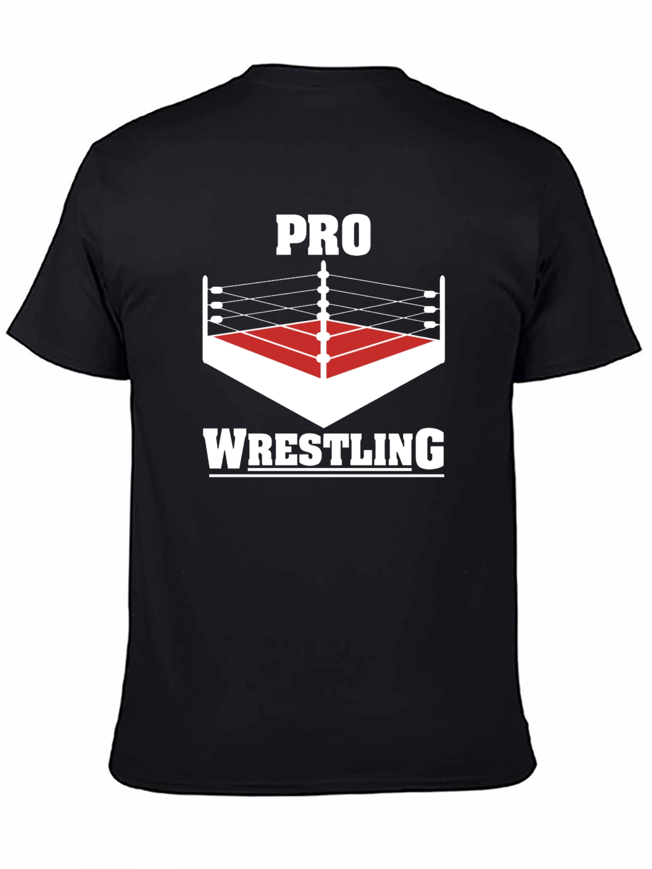 Pro Wrestling Graphic Tee - Black