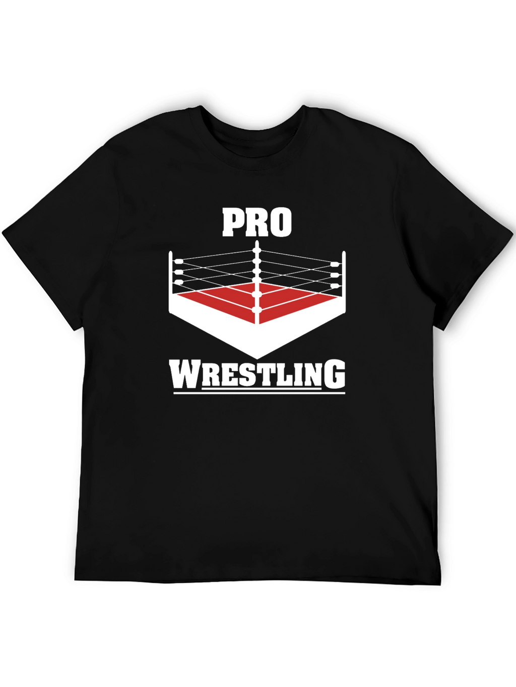 Pro Wrestling Graphic Tee - Black