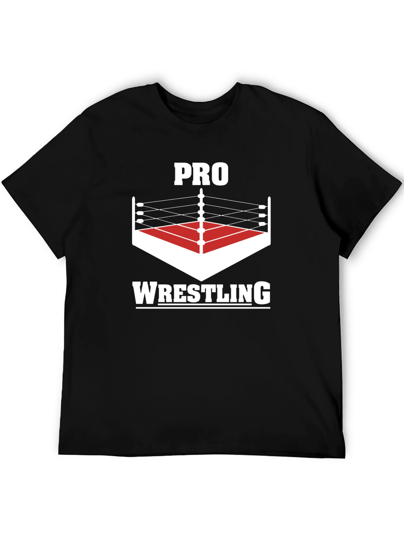 Pro Wrestling Graphic Tee - Black