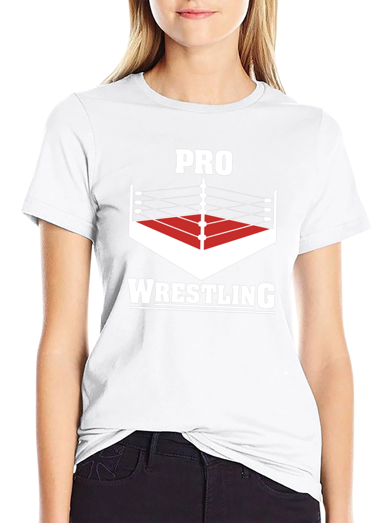 Pro Wrestling Graphic Tee - Black