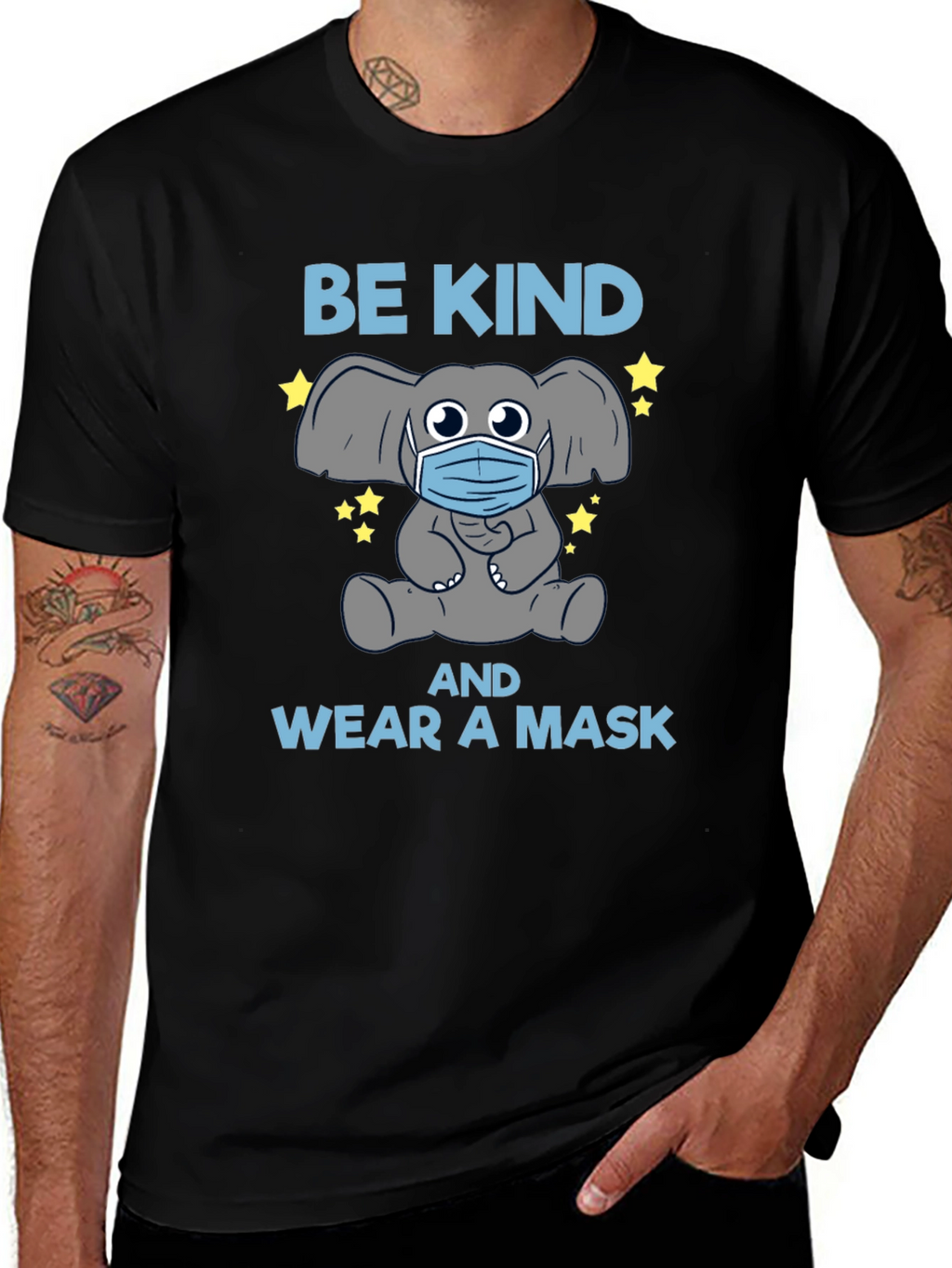 Be Kind Wear a Mask Graphic T-Shirt