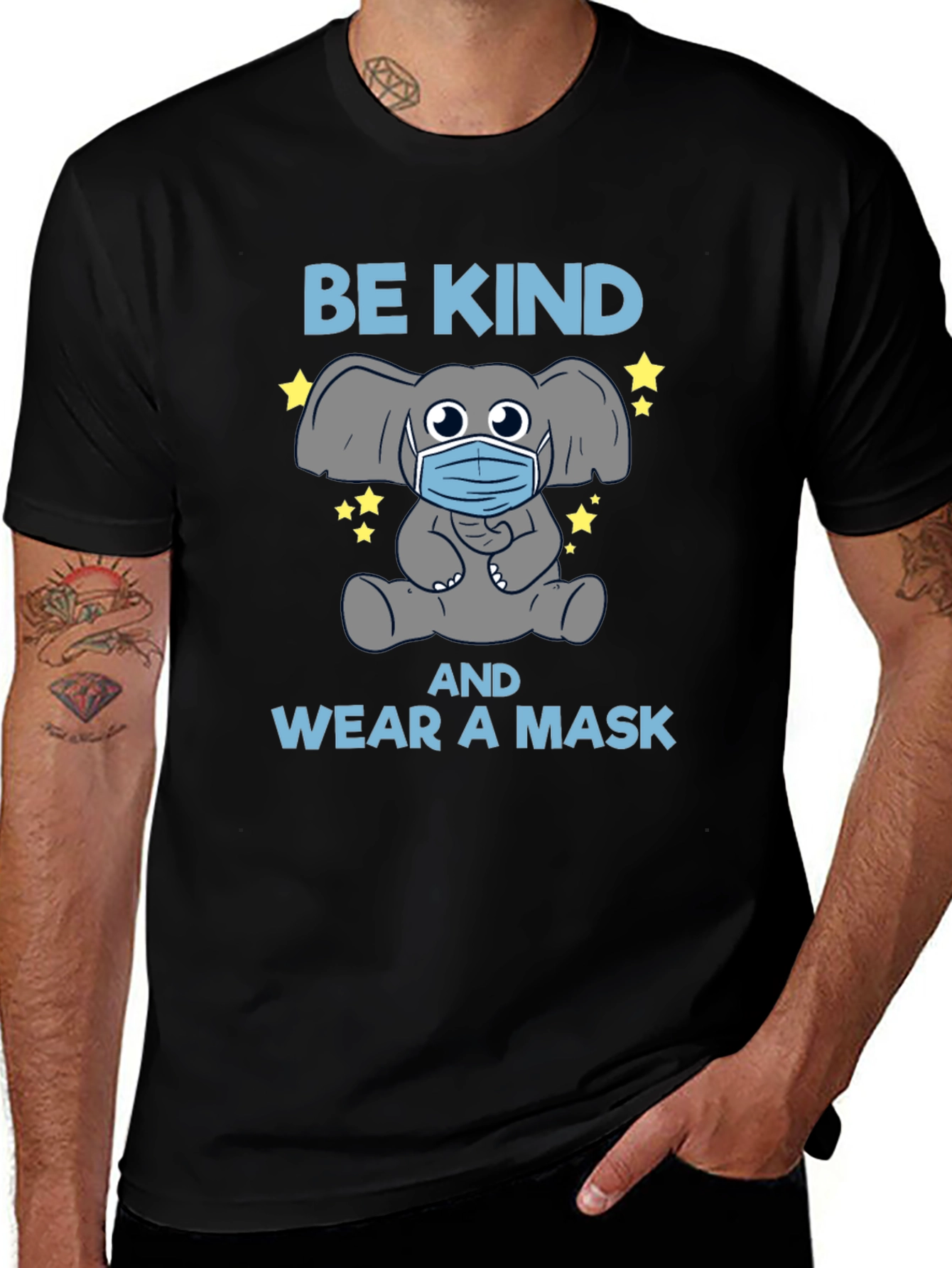 Be Kind Wear a Mask Graphic T-Shirt