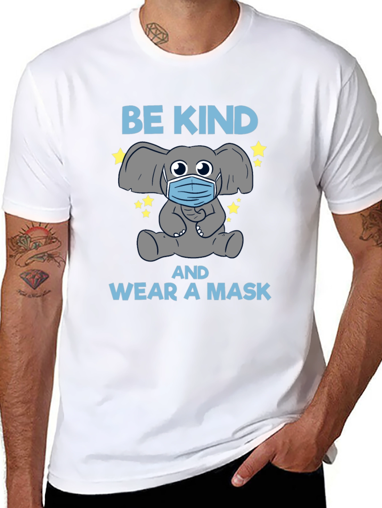 Be Kind Wear a Mask Graphic T-Shirt