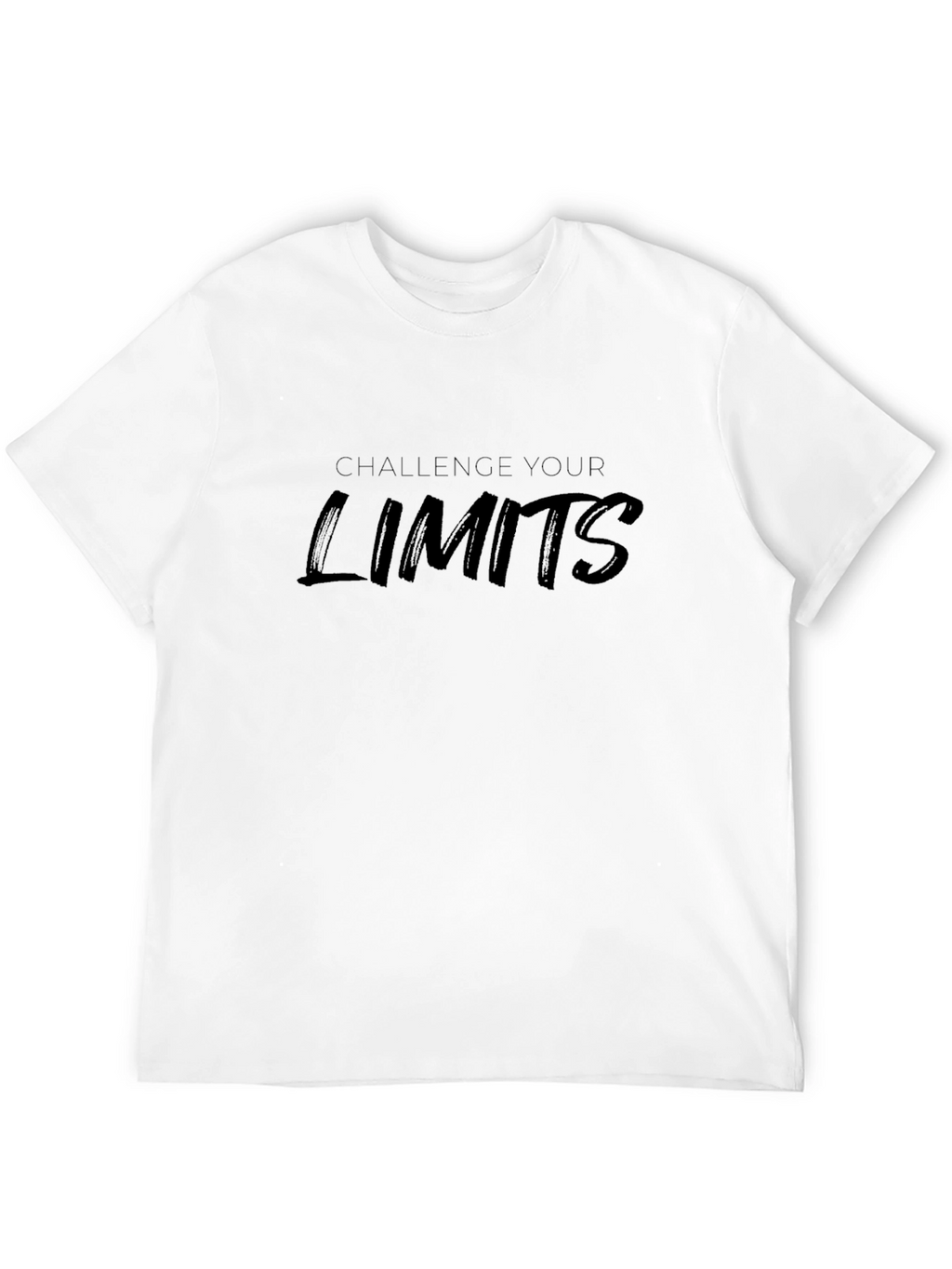 Challenge Your Limits Black Graphic T-Shirt