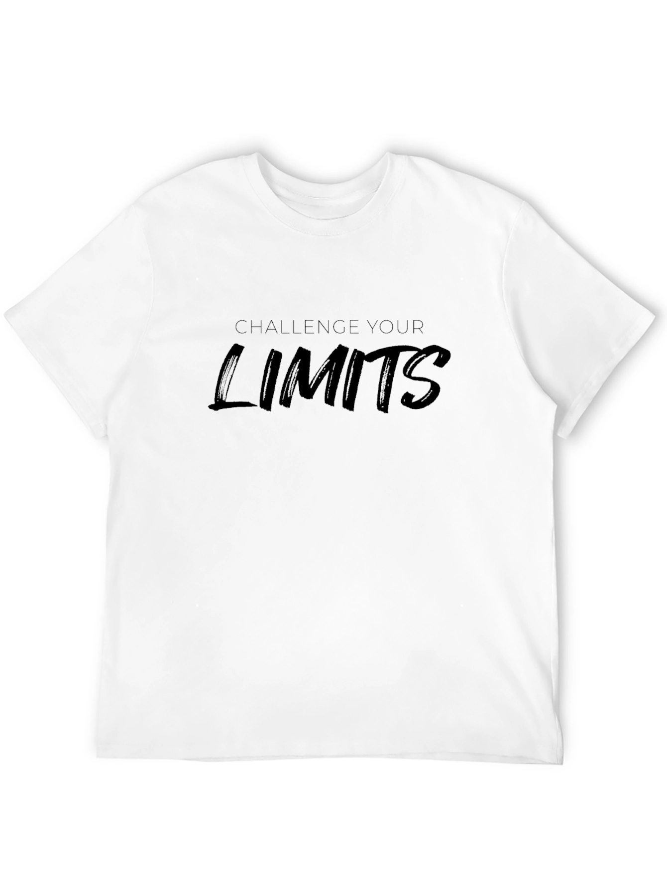 Challenge Your Limits Black Graphic T-Shirt