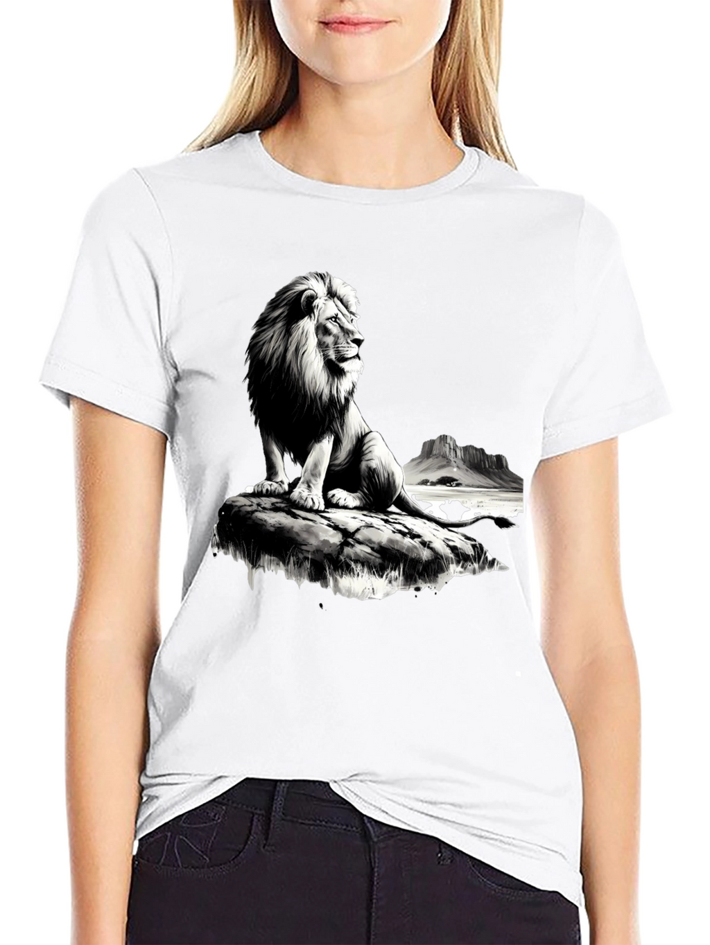 Lion King Mens Graphic Tee - Black
