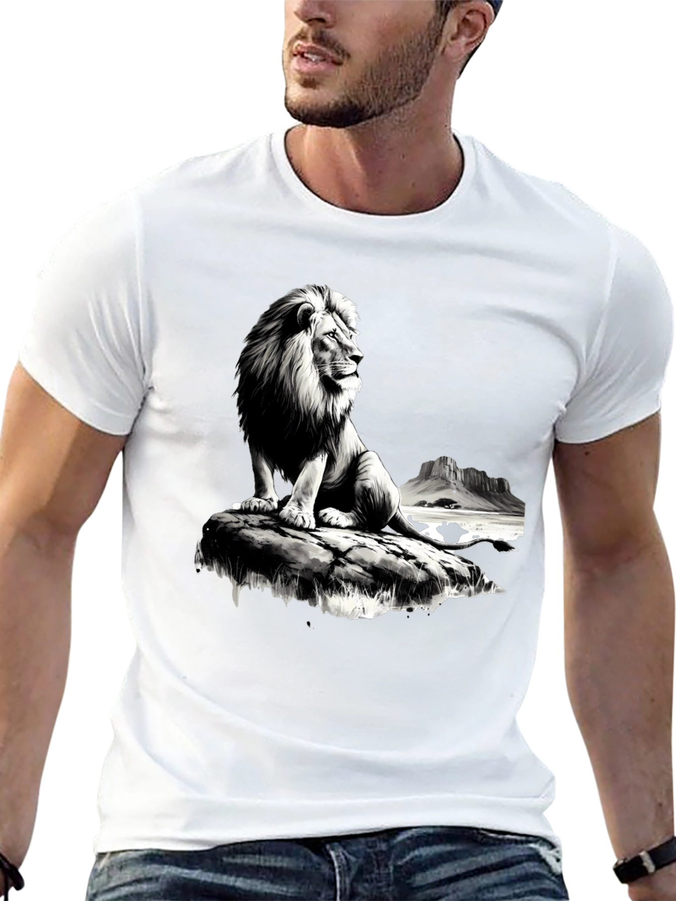 Lion King Mens Graphic Tee - Black