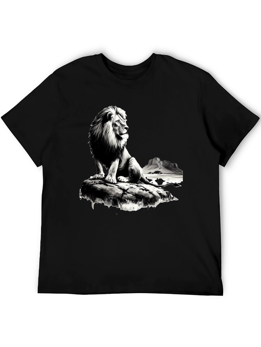 Lion King Mens Graphic Tee - Black
