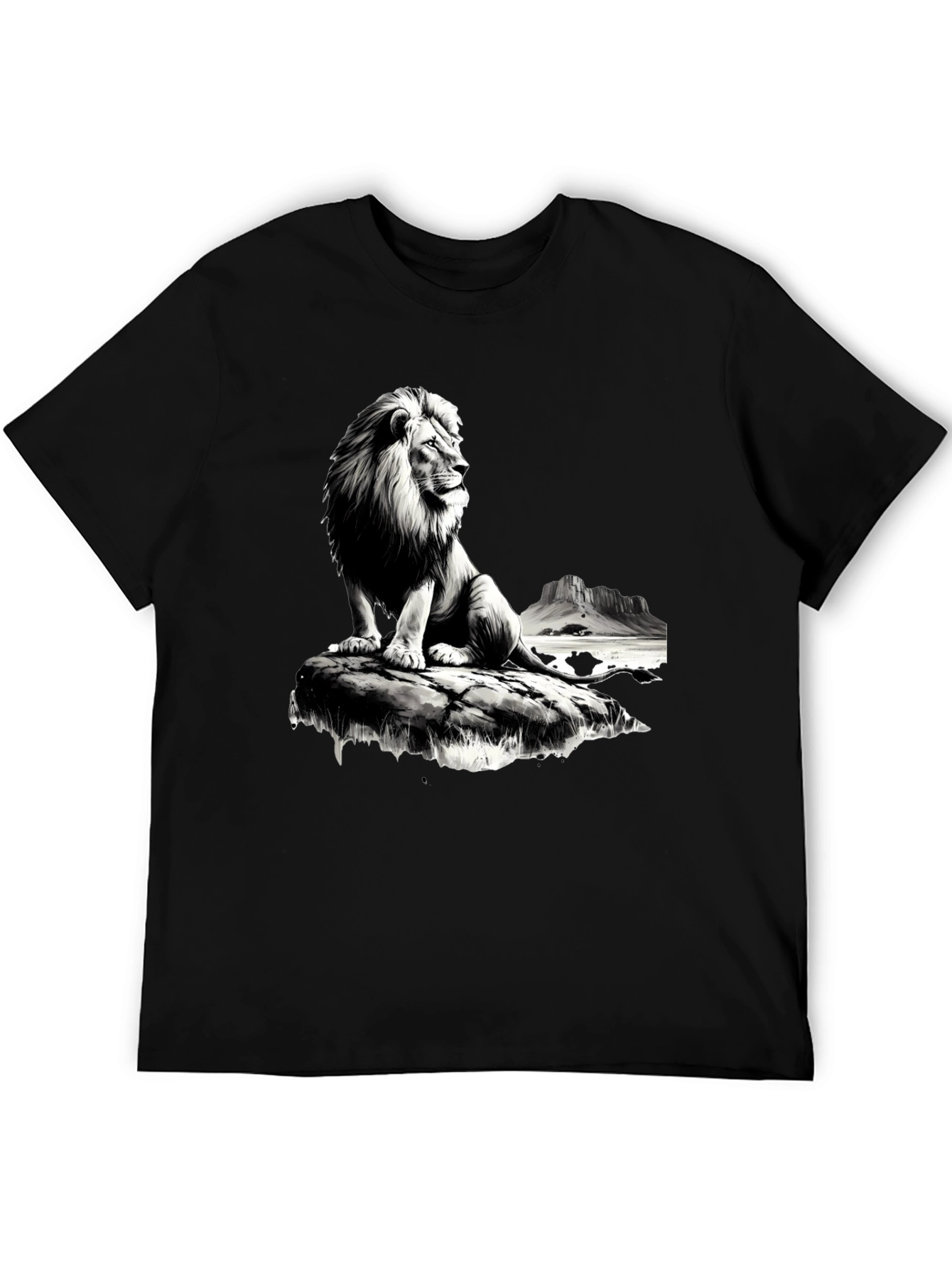 Lion King Mens Graphic Tee - Black