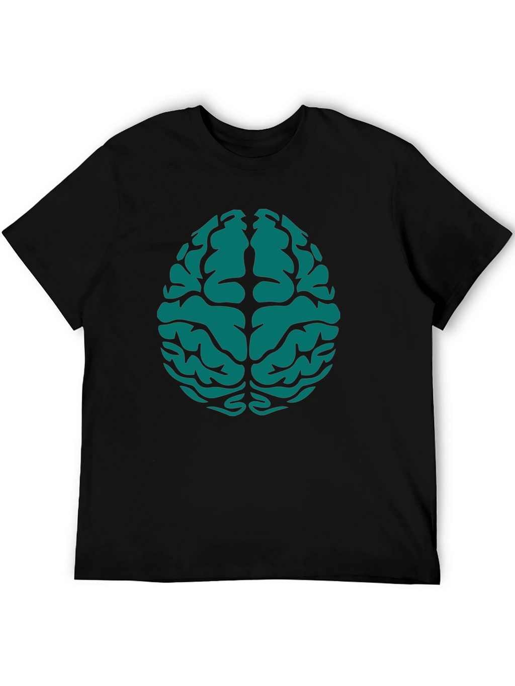 Brain Graphic Tee - Black Cotton Blend