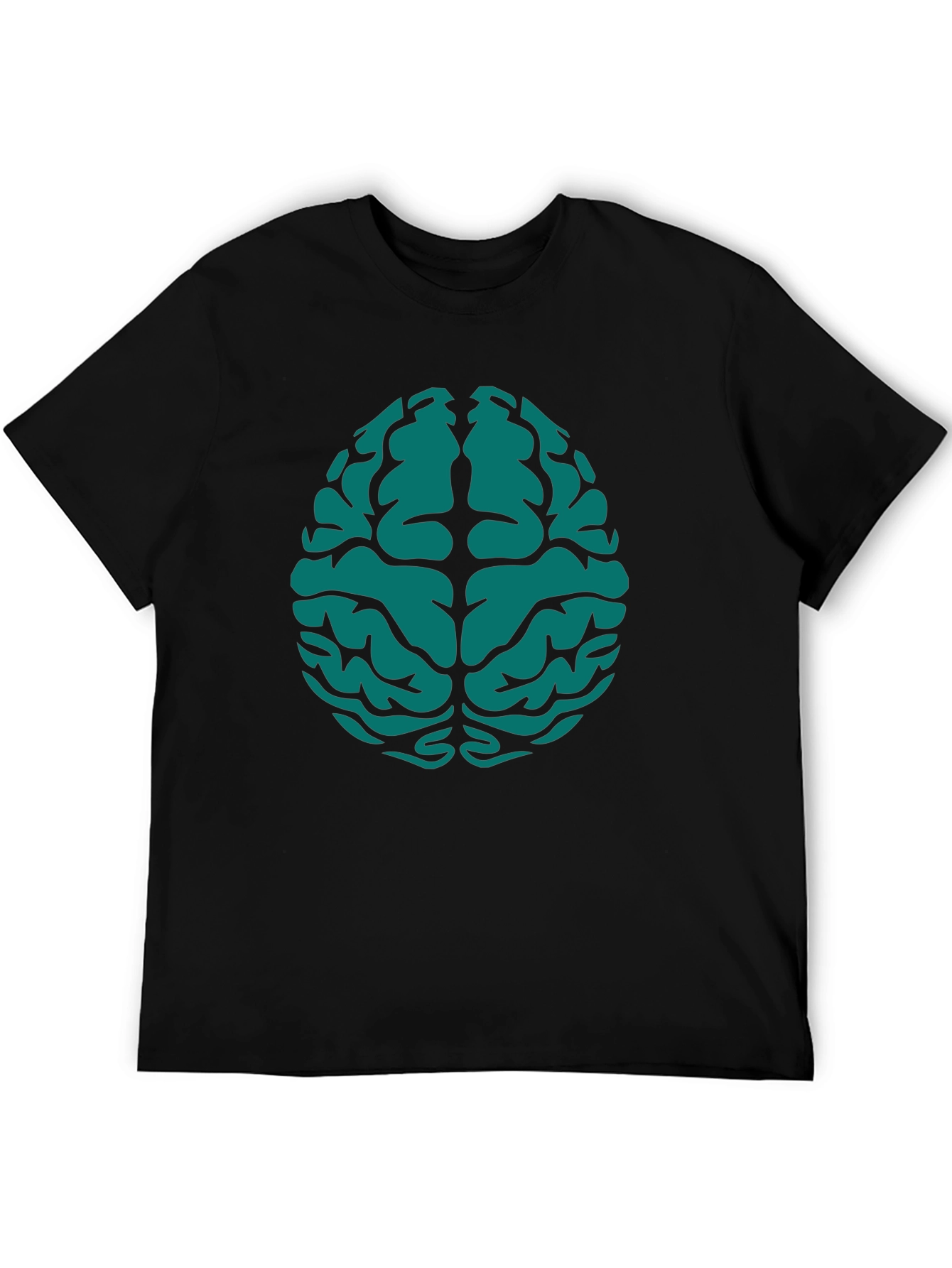 Brain Graphic Tee - Black Cotton Blend