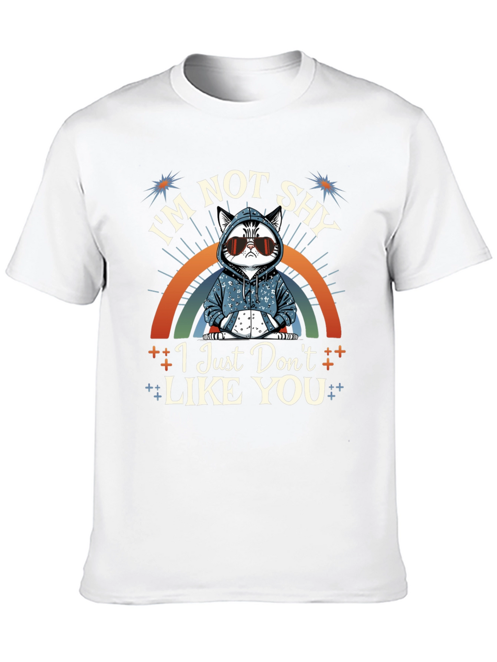 Im Not Shy Cat T-Shirt - Funny Sarcastic Tee