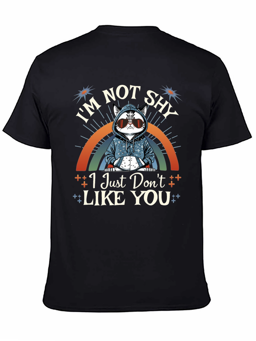Im Not Shy Cat T-Shirt - Funny Sarcastic Tee