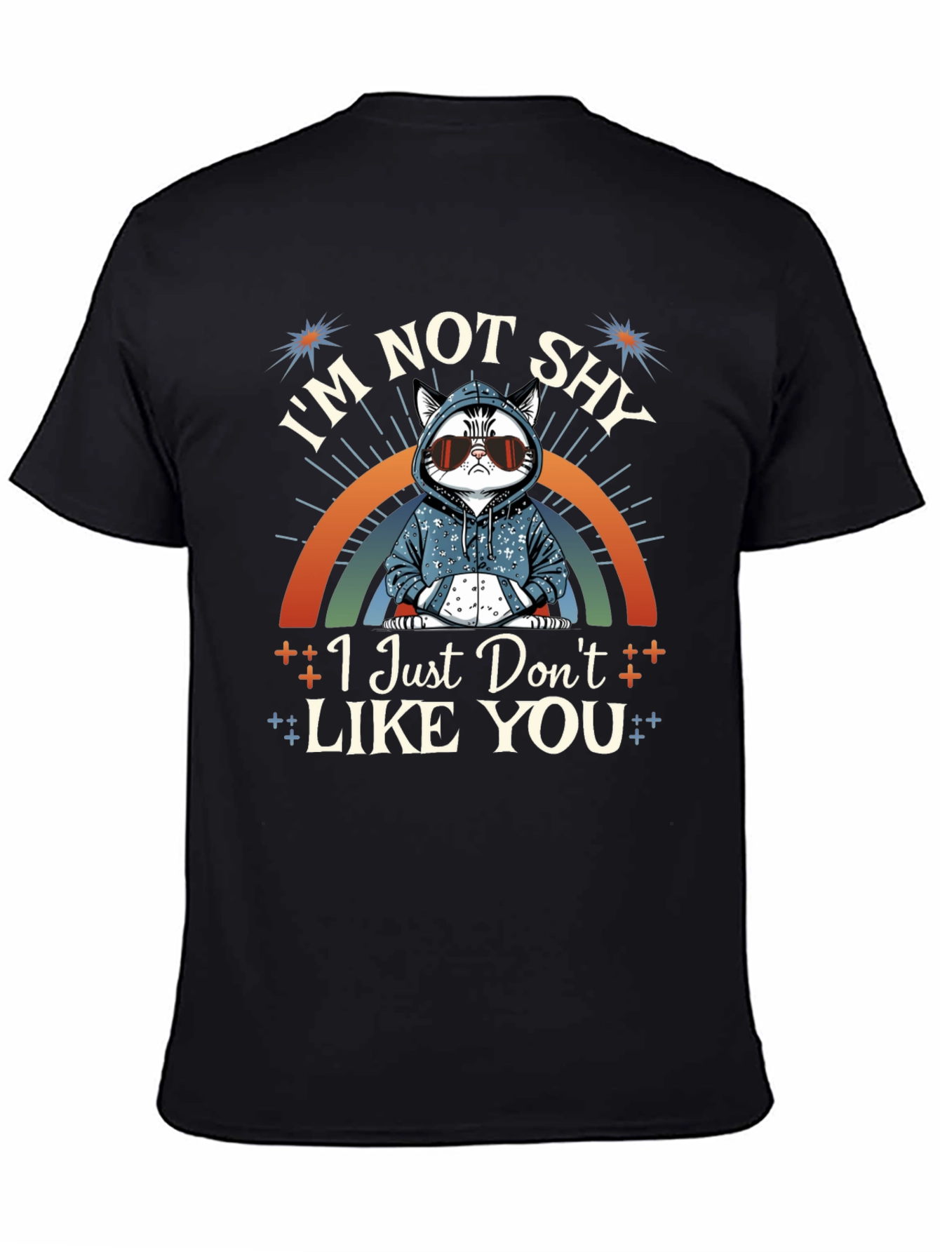 Im Not Shy Cat T-Shirt - Funny Sarcastic Tee