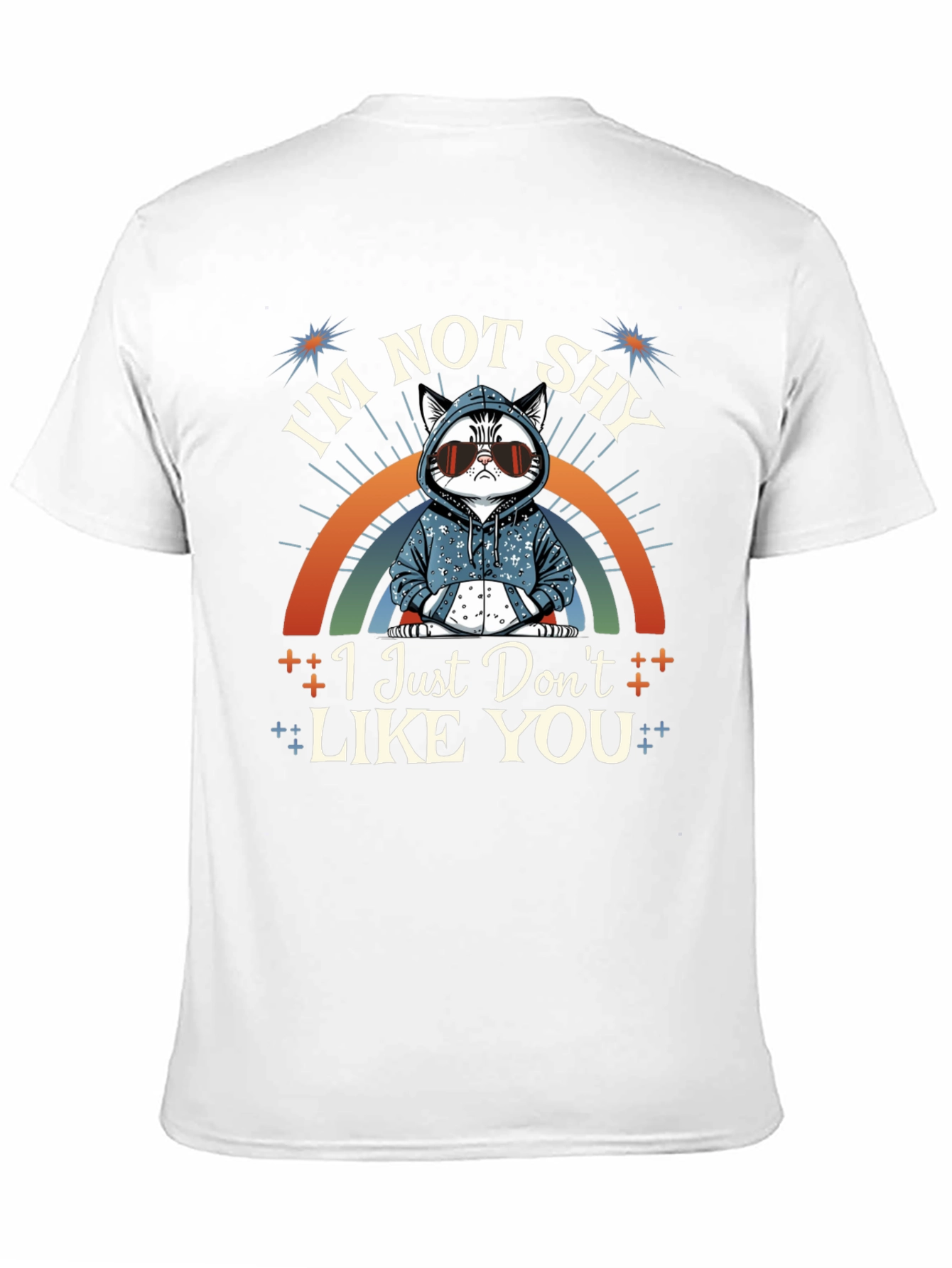 Im Not Shy Cat T-Shirt - Funny Sarcastic Tee