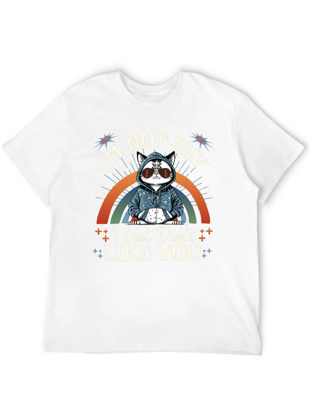 Im Not Shy Cat T-Shirt - Funny Sarcastic Tee