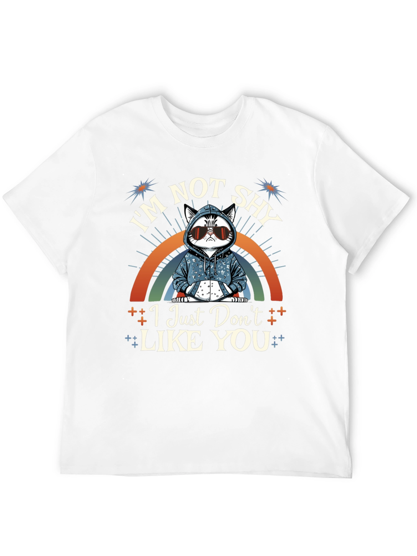 Im Not Shy Cat T-Shirt - Funny Sarcastic Tee