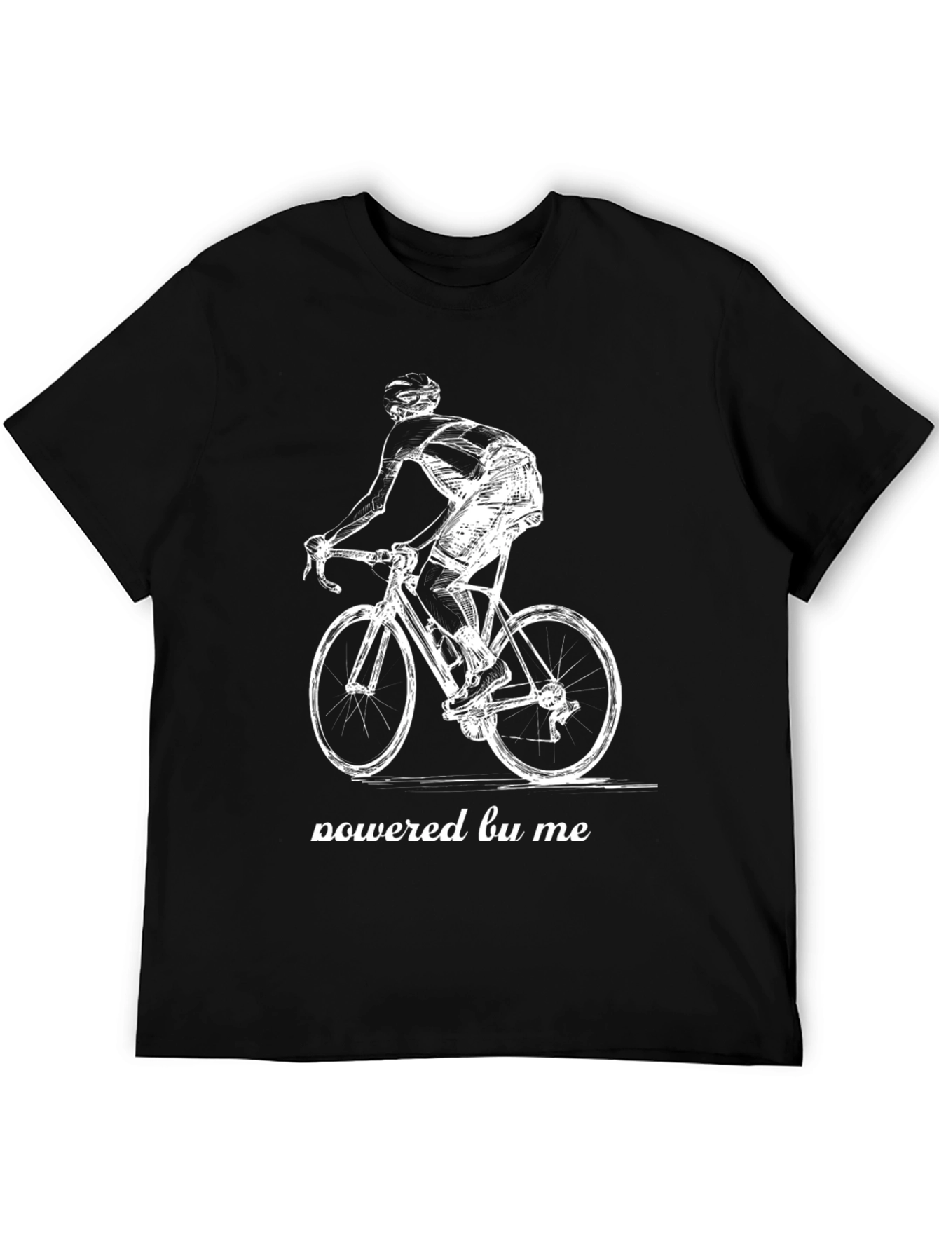 Powered By Me Cyclist Graphic Tee - Black