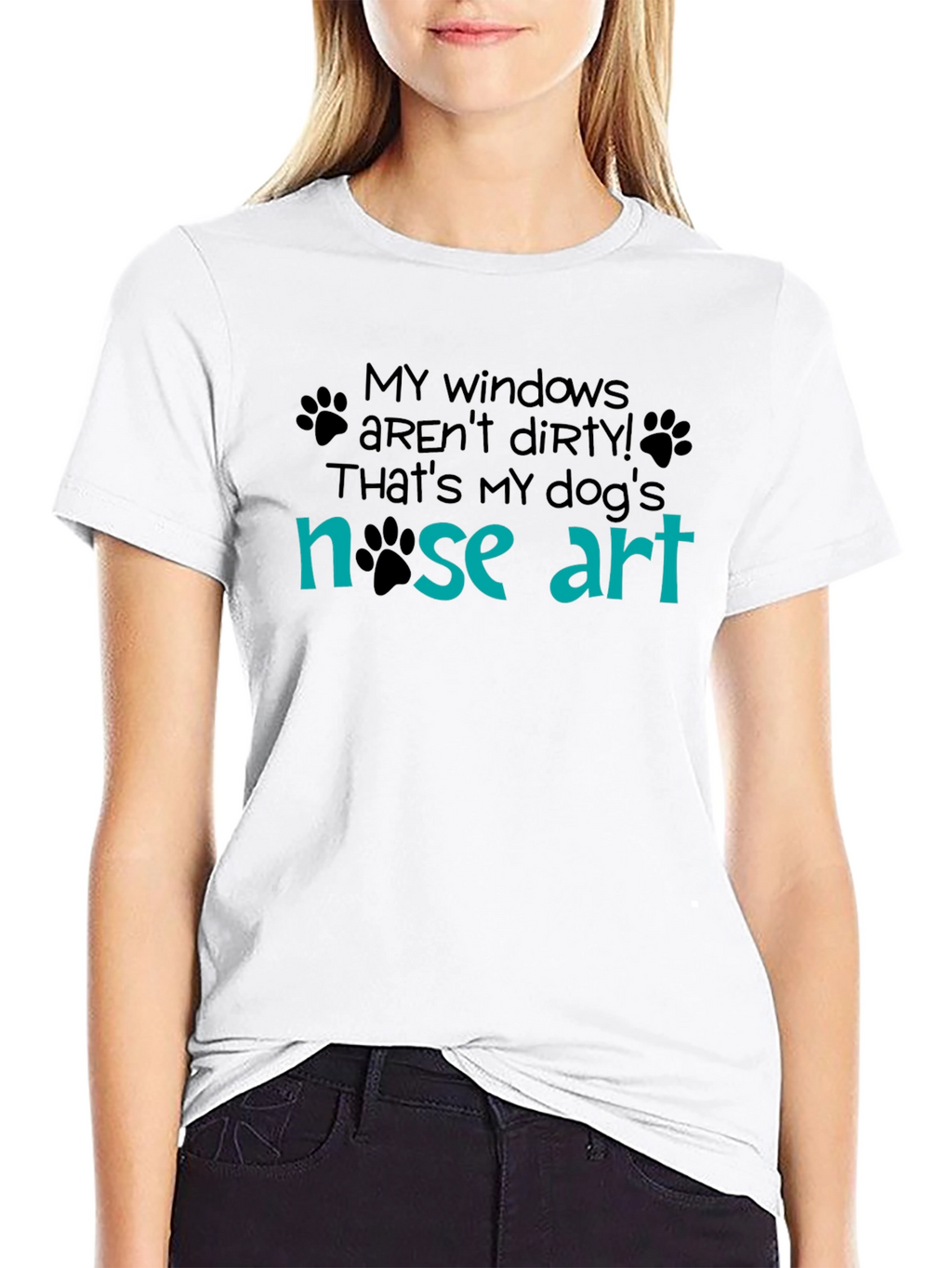 Dog Nose Art T-Shirt - Funny Pet Lover Tee