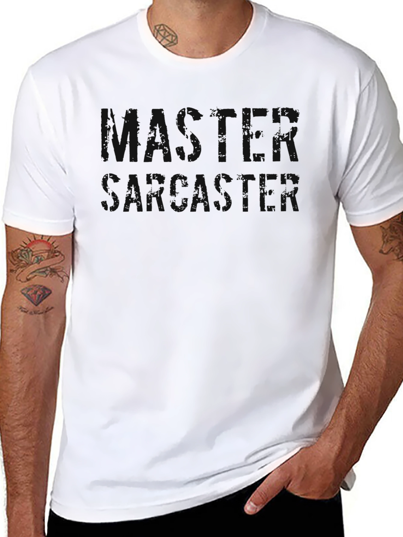 Mens Black Crew Neck T-Shirt