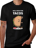 Will Run For Tacos Graphic Tee