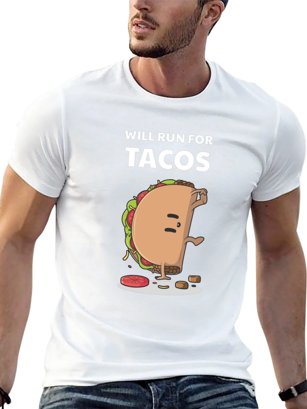Will Run For Tacos Graphic Tee