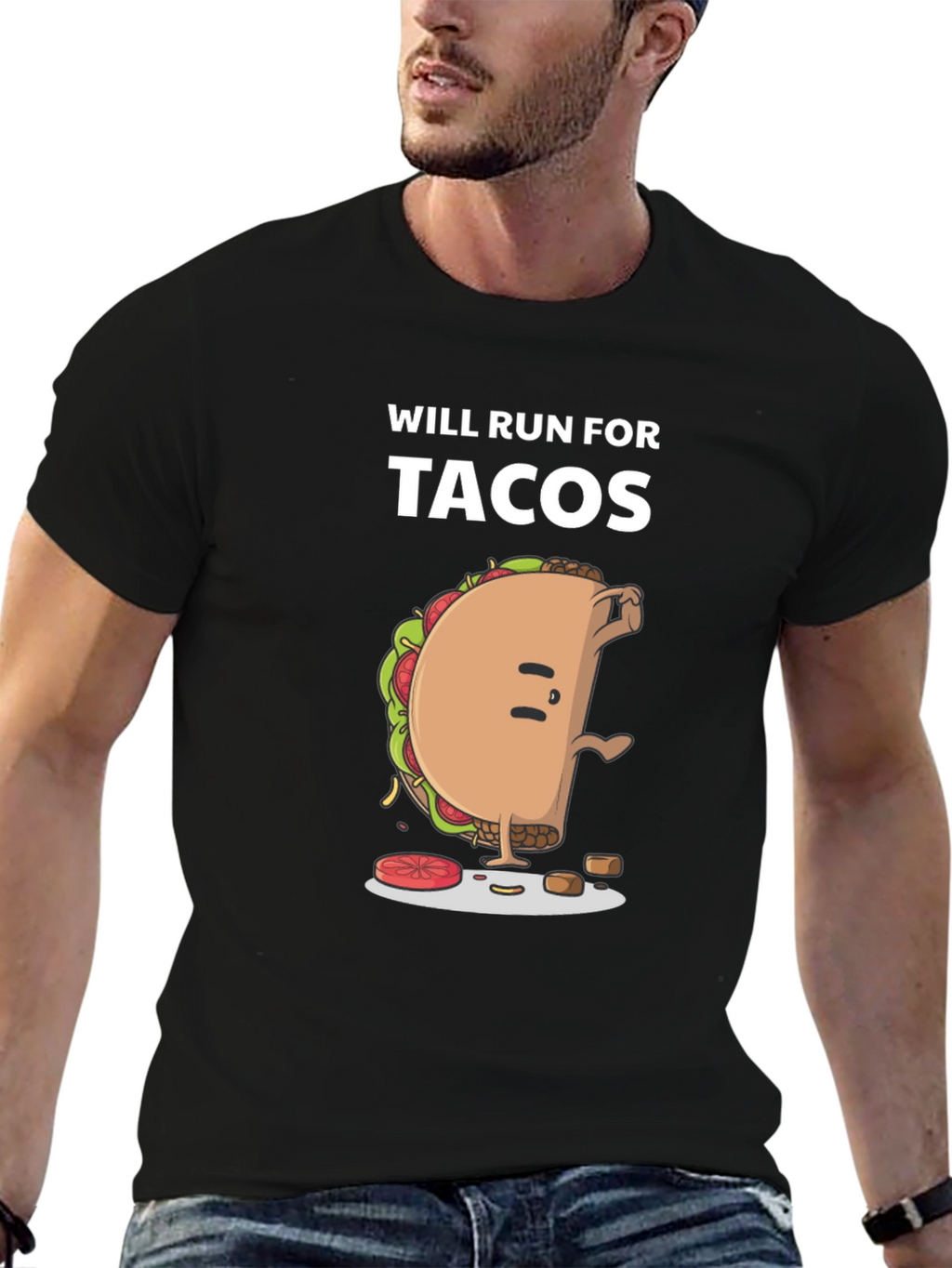 Will Run For Tacos Graphic Tee