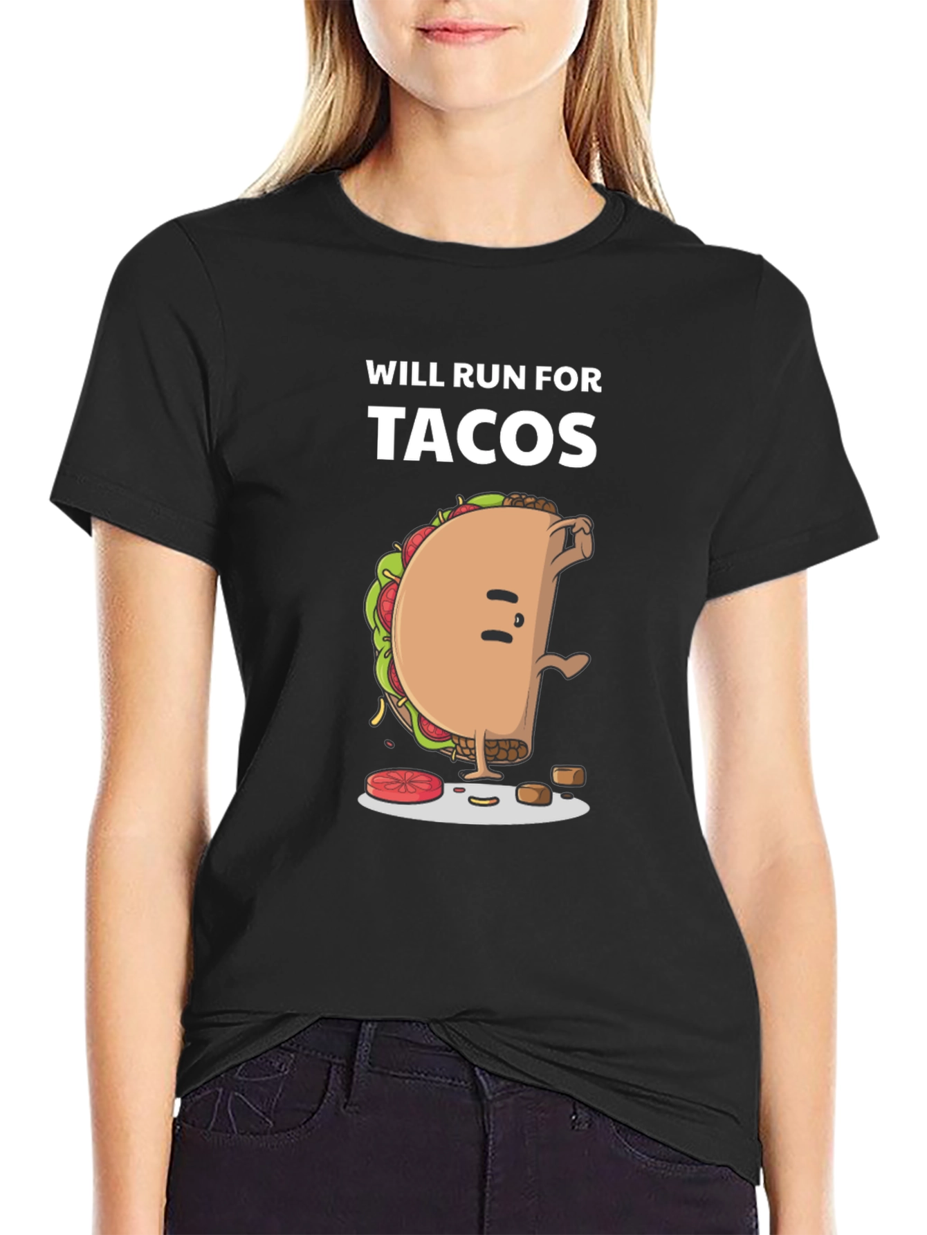 Will Run For Tacos Graphic Tee