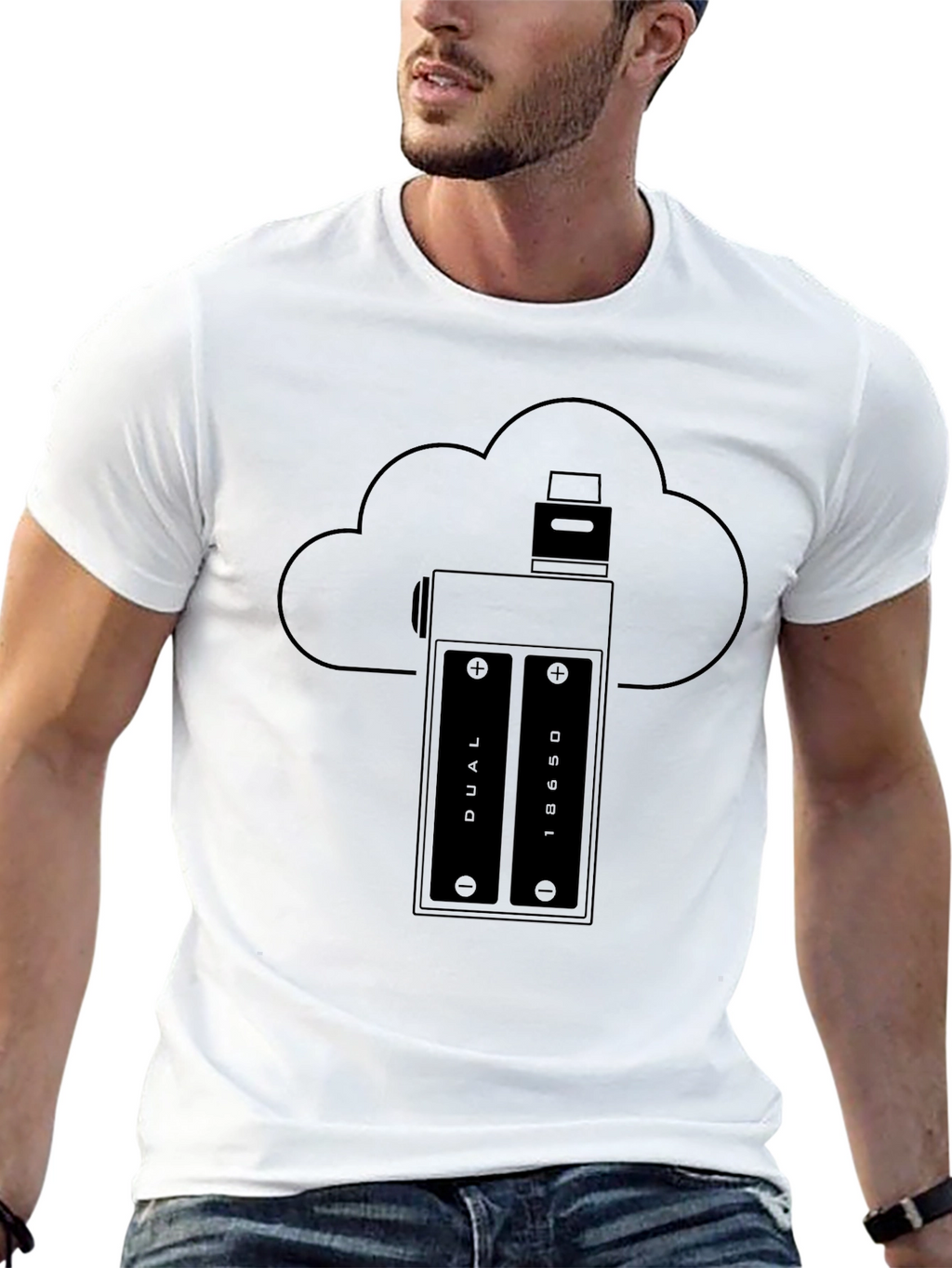 Vape Cloud T-Shirt - Black Graphic Tee