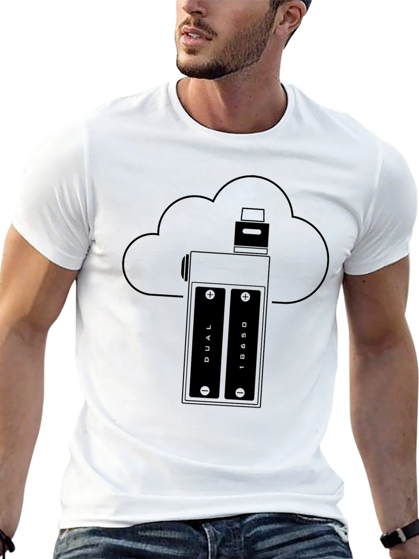 Vape Cloud T-Shirt - Black Graphic Tee