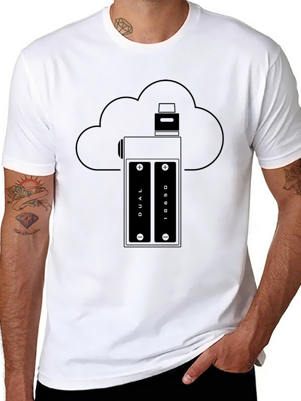Vape Cloud T-Shirt - Black Graphic Tee