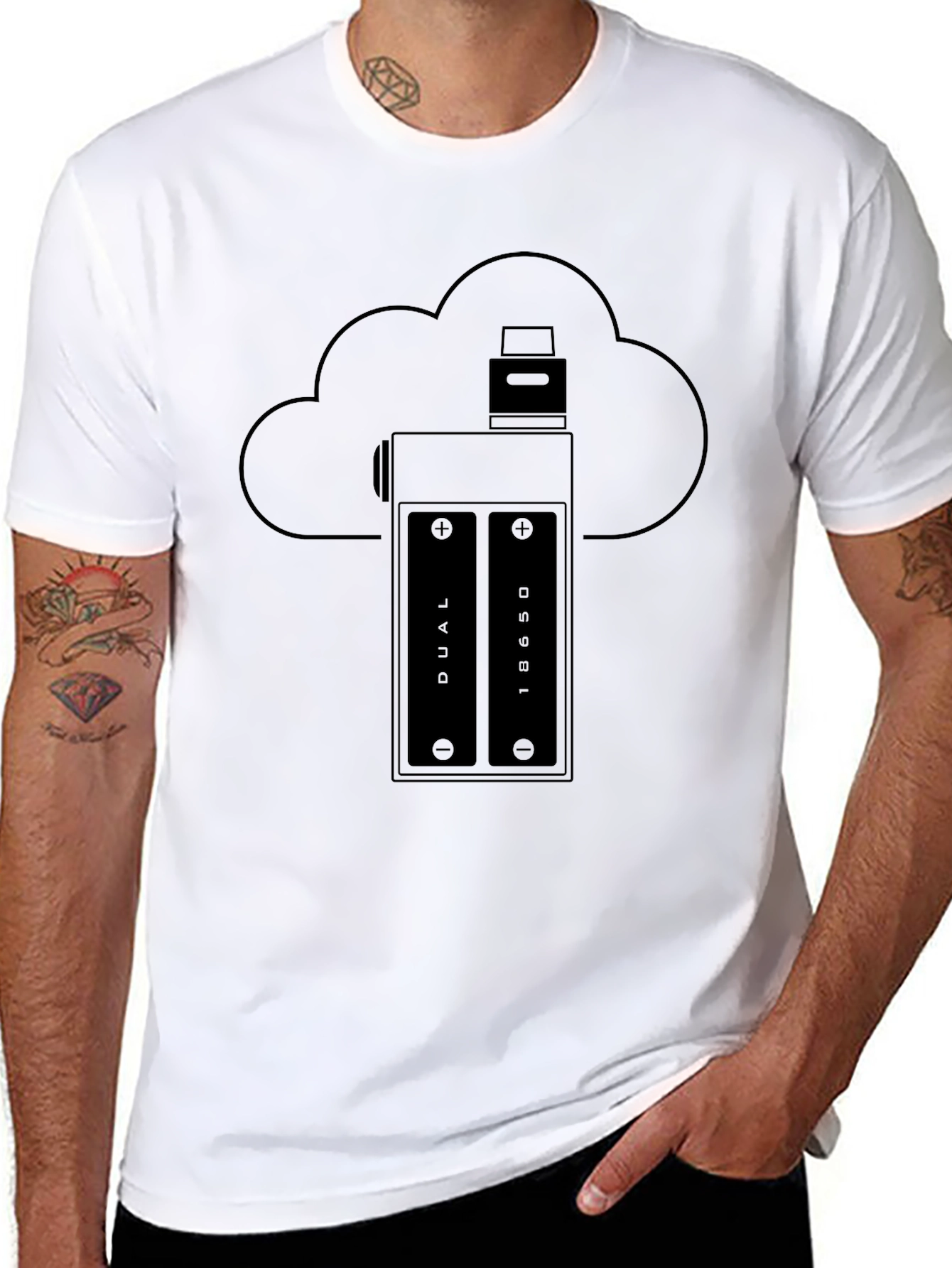 Vape Cloud T-Shirt - Black Graphic Tee