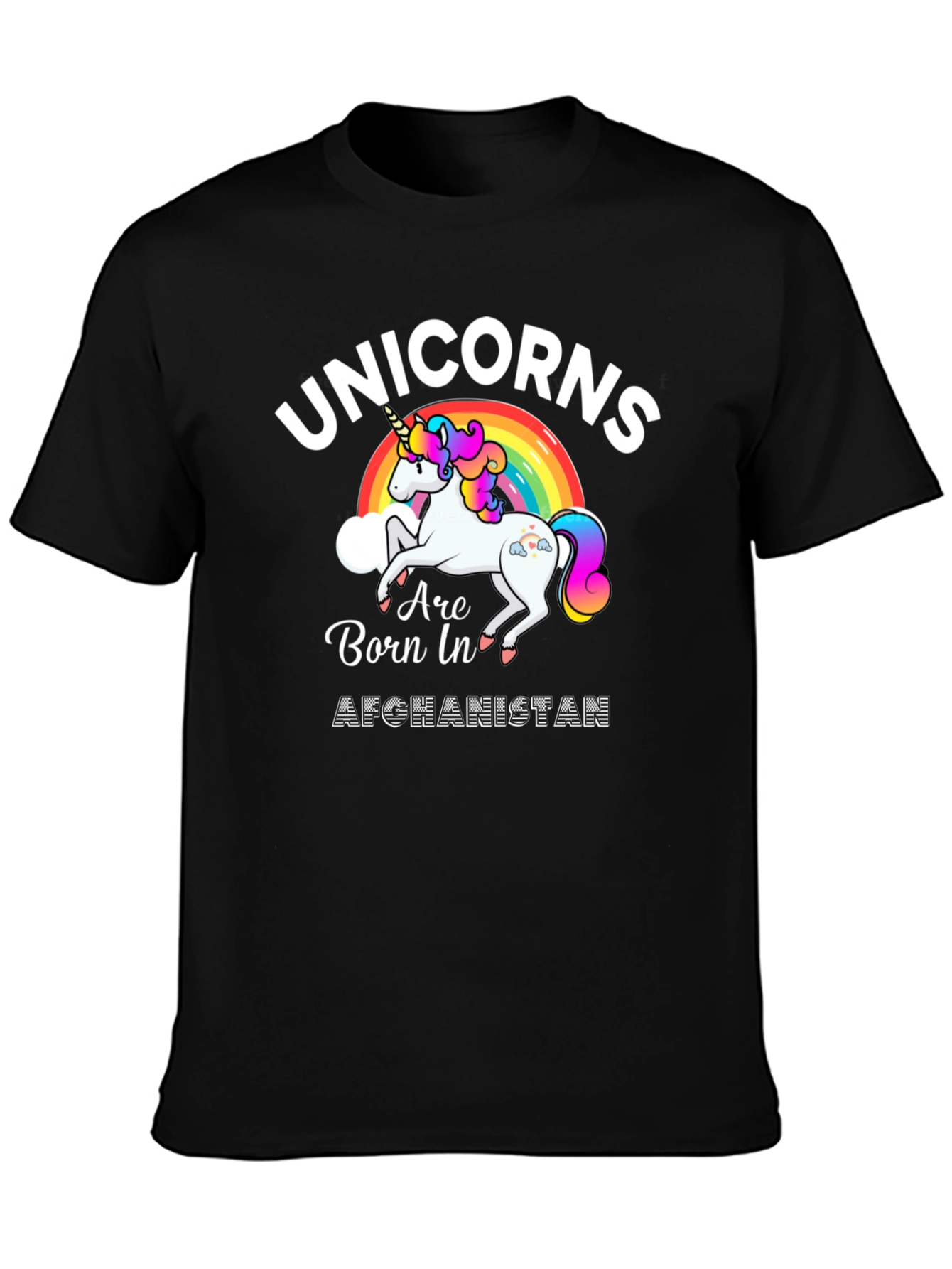 Unicorns Born In Afghanistan Graphic T-Shirt